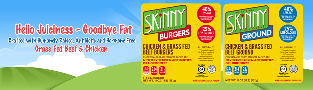 Skinny Burgers™ and Skinny Ground™ by Gold & Masters